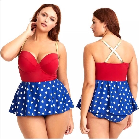 wonder woman one piece bathing suit